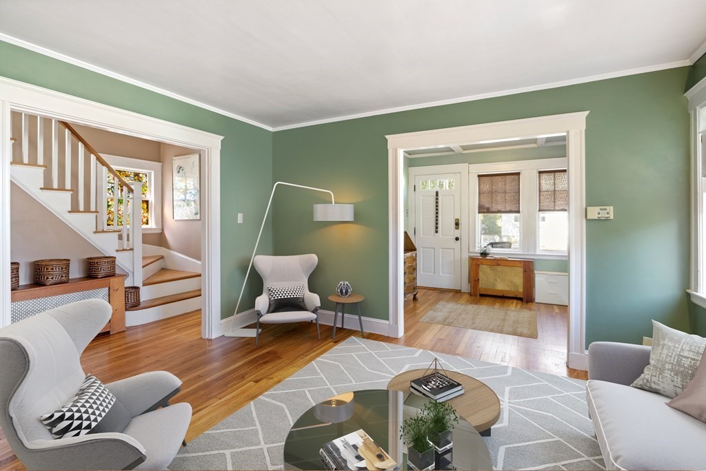 10 Bowker Street Lexington, MA 02421 - Photo 4 of 24 a living room with furniture and a couch