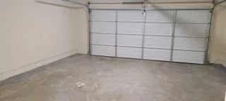 a view of a garage