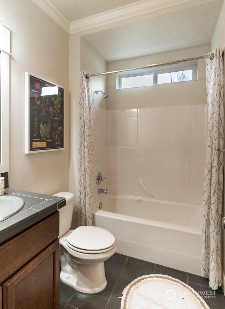 3825 221st Place Southeast Bothell, WA 98021 - Photo 32 of 40 a bathroom with a toilet a sink and a bathtub