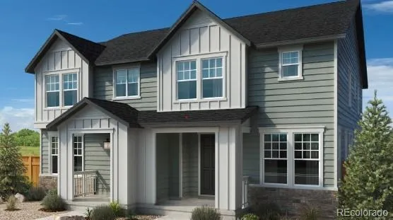 a front view of a house with windows