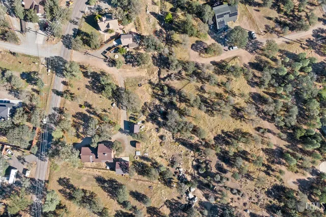 a view of a city with mountains in the background