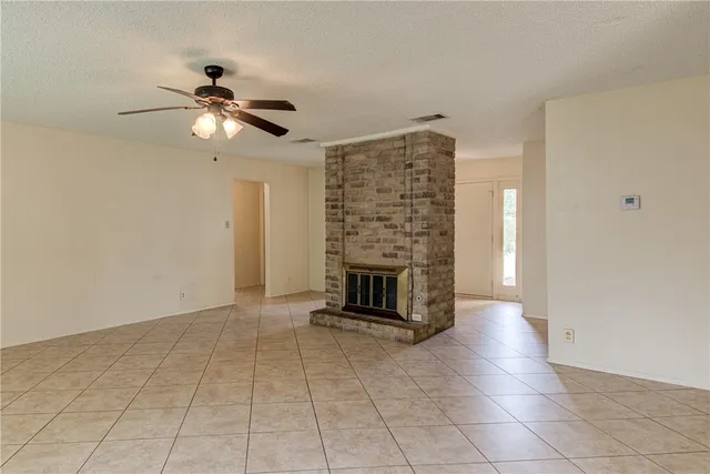 a view of a livingroom with a fireplace