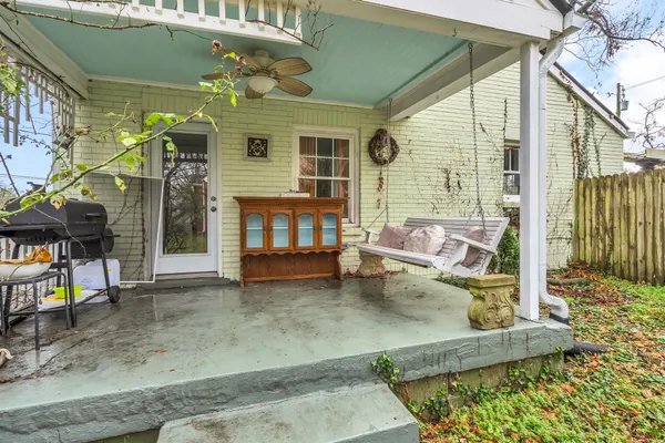 a view of an outdoor sitting area