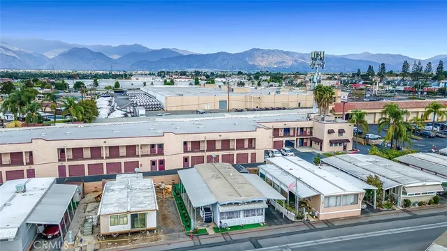 a view of a city that has tall buildings