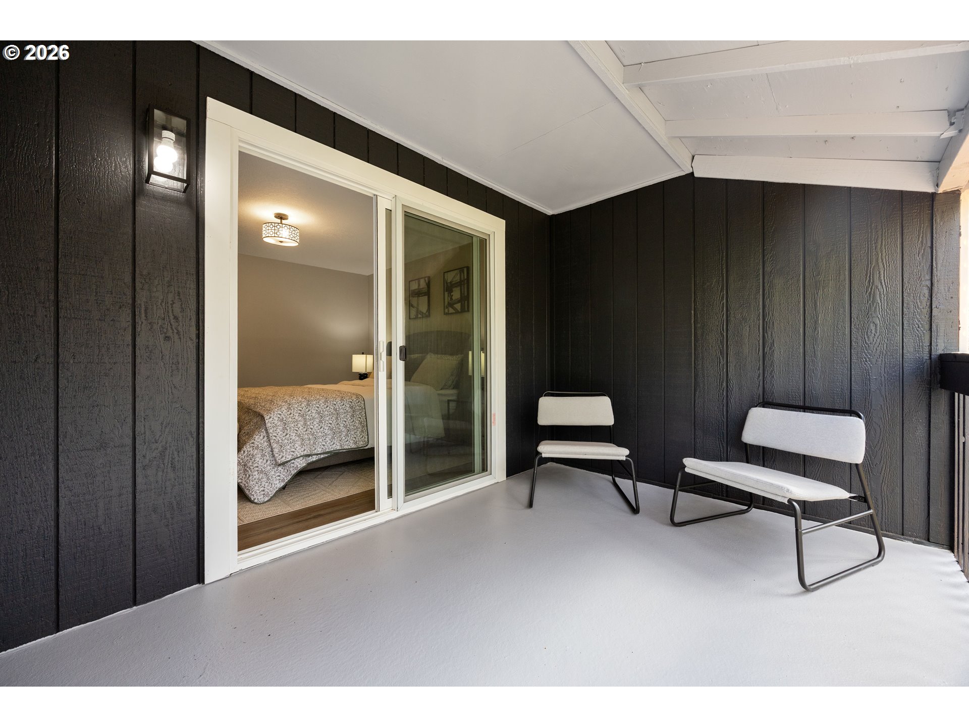 4921 Southwest 59th Avenue, Unit 6 Portland, OR 97221 - Photo 18 of 23 a balcony with view of a bathroom