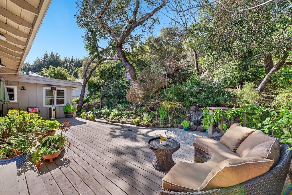 2907 Granite Creek Road Scotts Valley, CA 95066 - Photo 45 of 68 a backyard of house with seating space