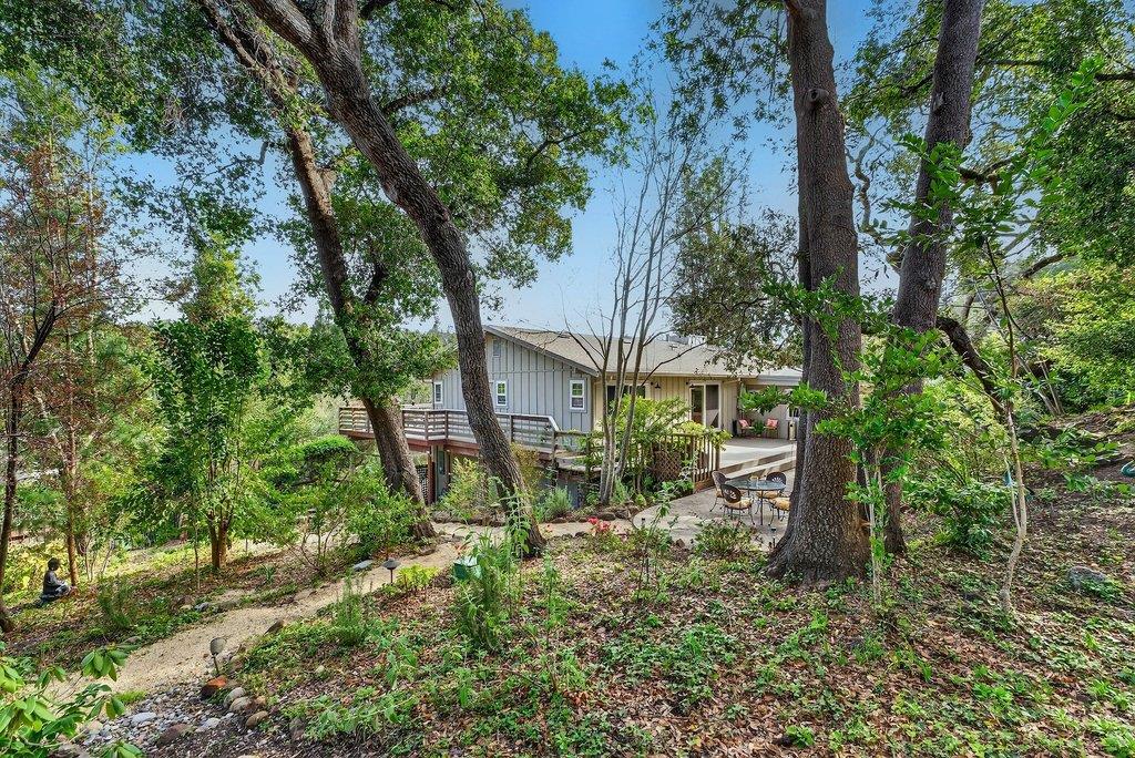 2907 Granite Creek Road Scotts Valley, CA 95066 - Photo 51 of 68 a view of a house with a yard and sitting area