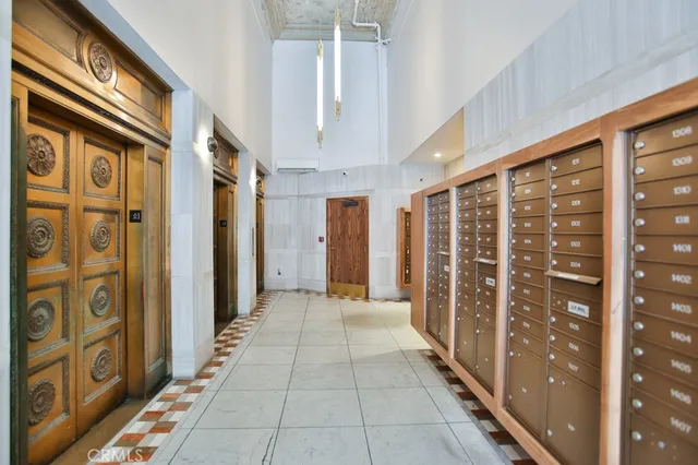 a bedroom with a bed and a shower