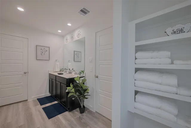 a room with storage and utility