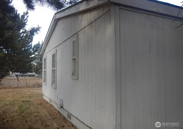 a backyard of a house
