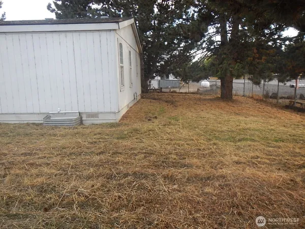 a view of empty room with tree