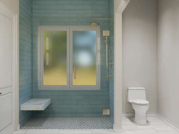 a bedroom with a bed and a cabinets