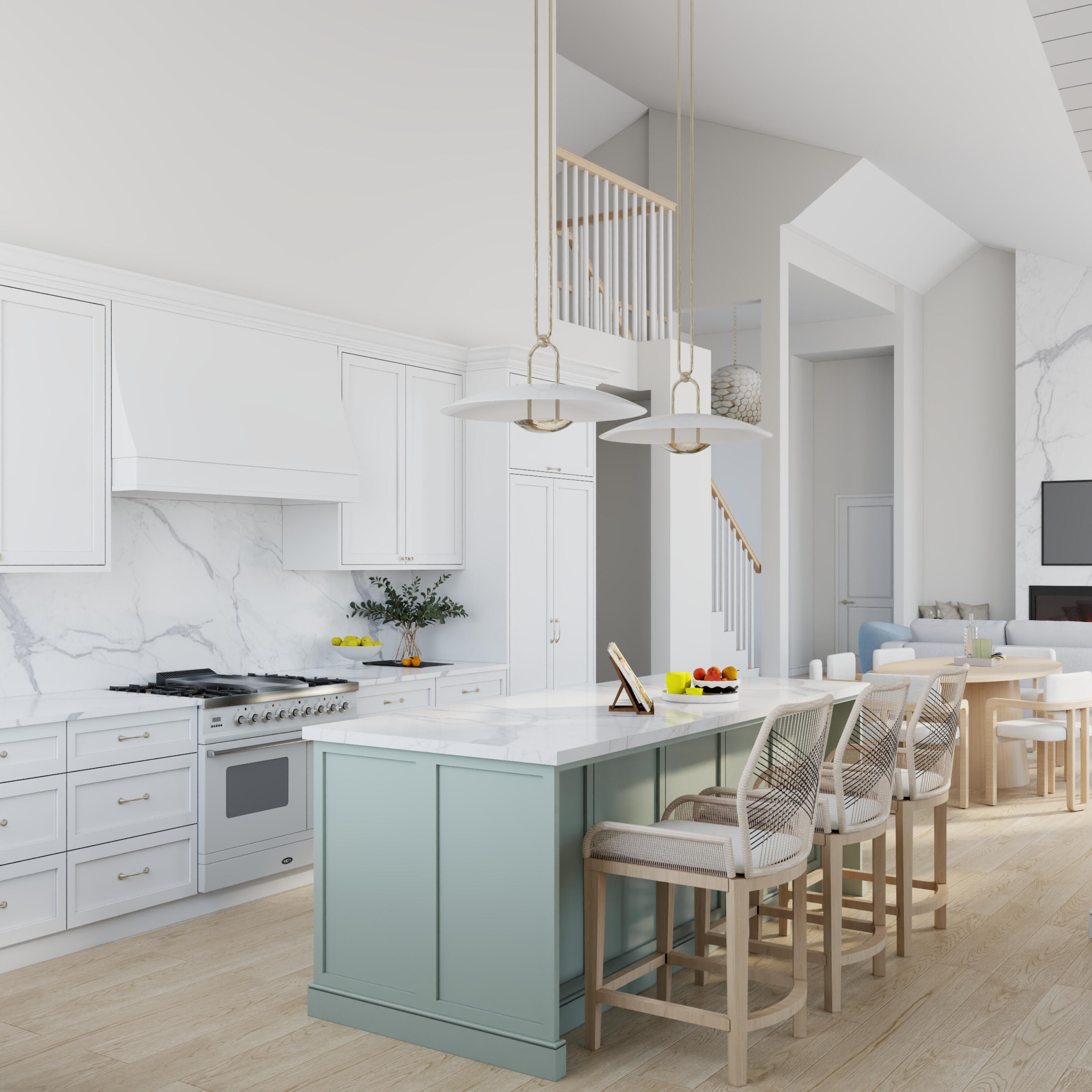 115 Olympus Way Jupiter, FL 33477 - Photo 10 of 44 Rendering - Kitch to dining + living