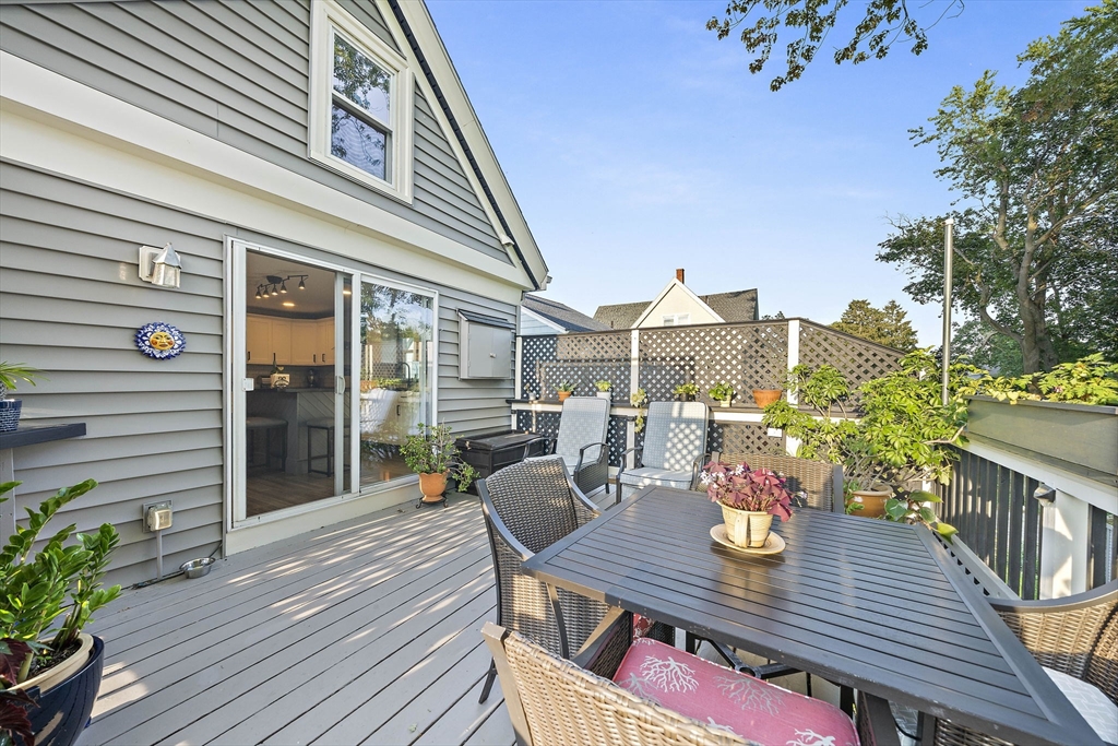 77 Botolph Street Quincy, MA 02171 - Photo 21 of 42 a view of a balcony dining area