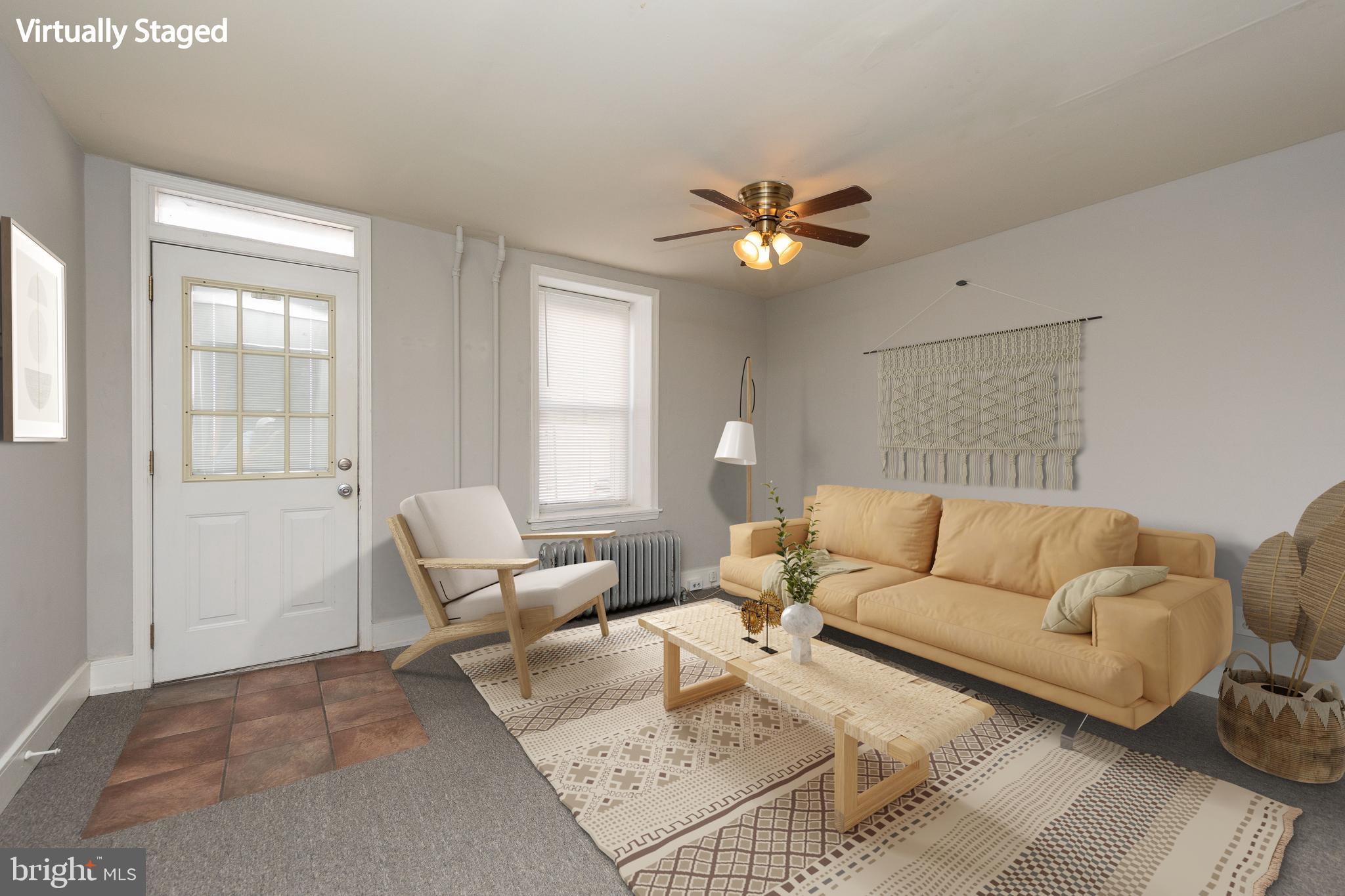 4444 Baker Street Philadelphia, PA 19127 - Photo 3 of 32 Virtually Staged Living Room
