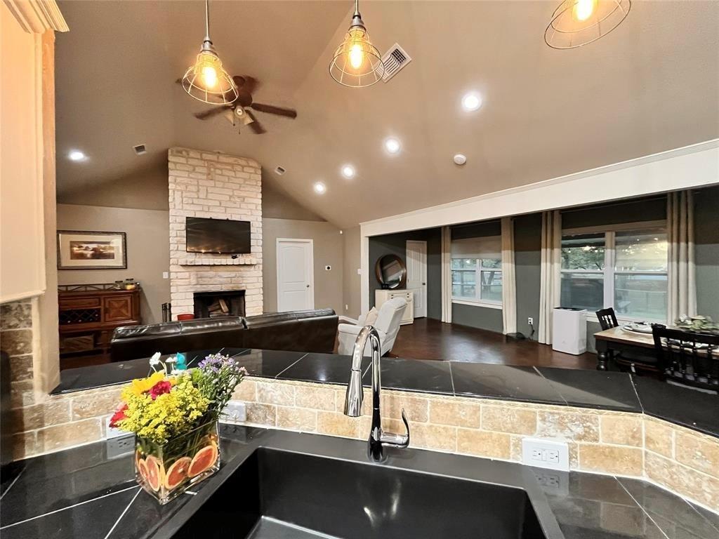 420 Sessums Road Springtown, TX 76082 - Photo 9 of 40 Kitchen open concept, farm house sink