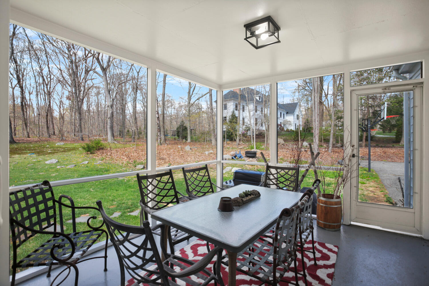 190 Briscoe Road New Canaan, CT 06840 - Photo 11 of 21 a view of a dining room with furniture window and wooden floor