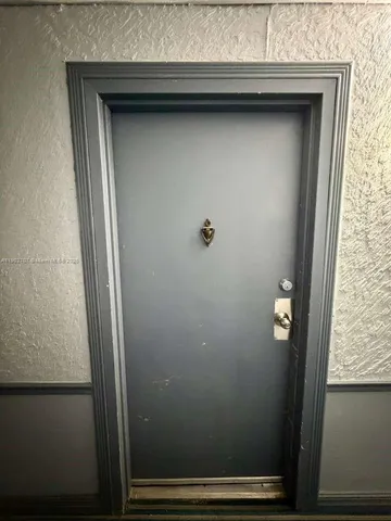 a view of front door