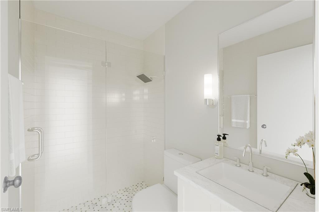 4106 3rd Avenue Southwest Naples, FL 34119 - Photo 38 of 38 Photo includes reality renovation/ staging to showcase the possibility of the guest house bathroom. Design services included with purchase!