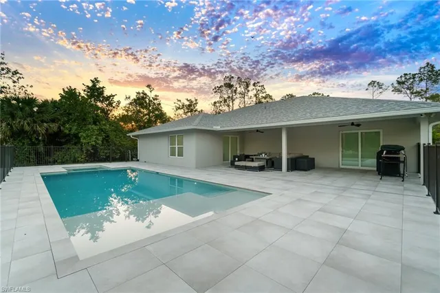 a view of a house with a patio