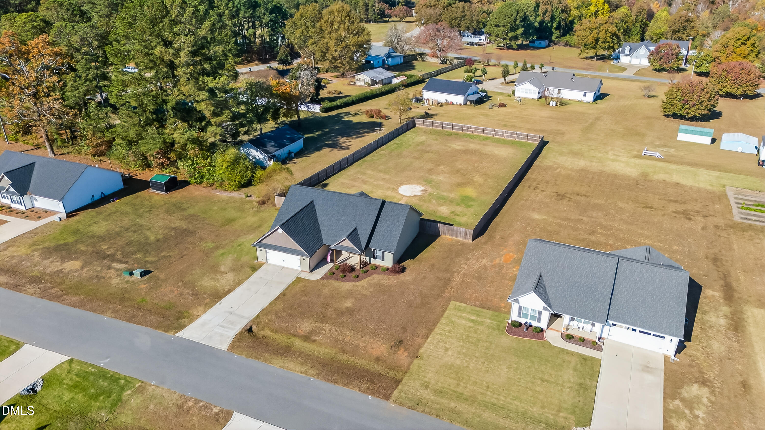 79 Ramble Falls Lane Erwin, NC 28339 - Photo 6 of 46 an aerial view of residential houses with outdoor space