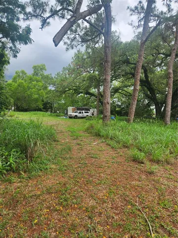 a view of yard with green space