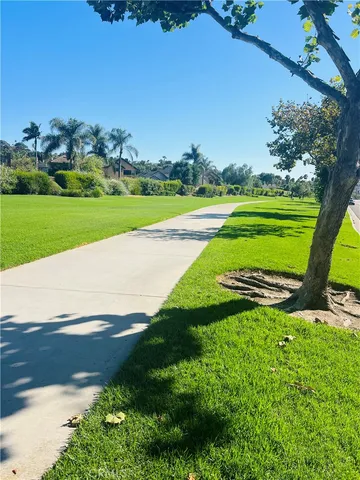 a view of a golf course with a lake