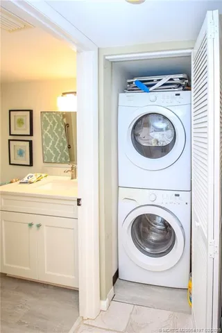 a front view of building with yard