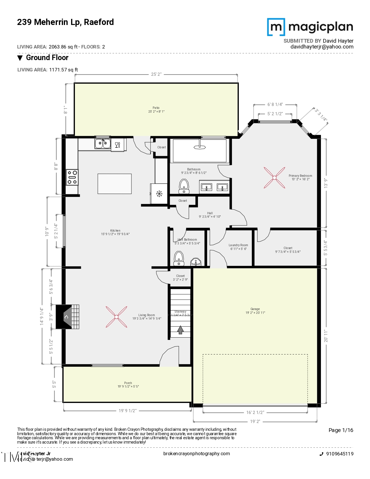 239 Meherrin Loop Raeford, NC 28376 - Photo 26 of 27 Floor Plan (1st Floor)
