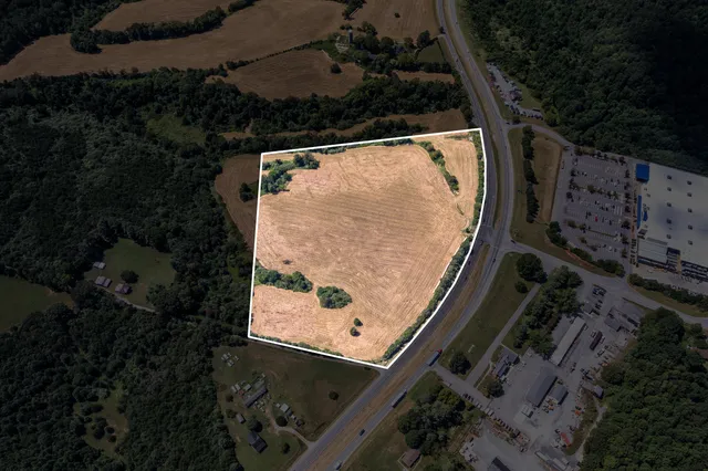 a view of a lake with a mountain