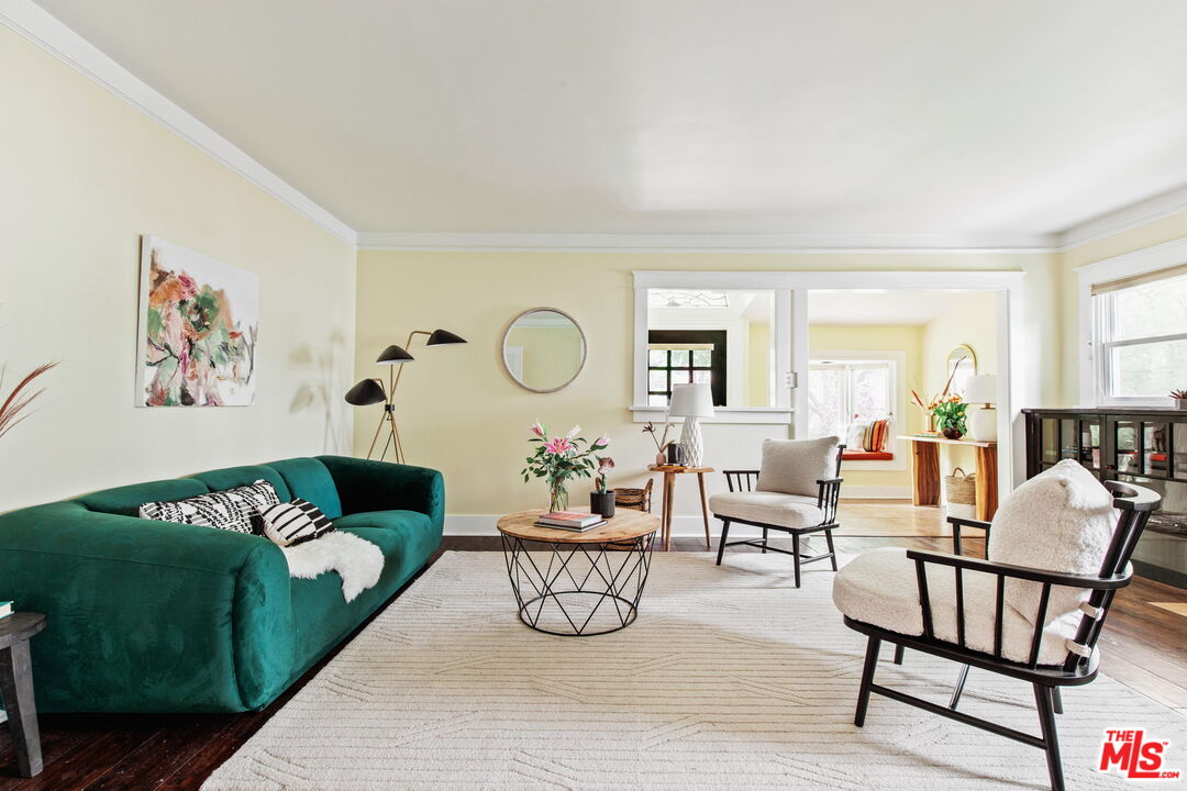5159 Shearin Avenue Los Angeles, CA 90041 - Photo 11 of 47 a living room with furniture and wooden floor