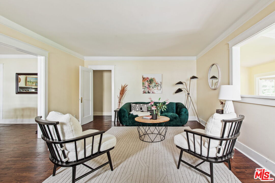 5159 Shearin Avenue Los Angeles, CA 90041 - Photo 9 of 47 a living room with furniture and a wooden floor