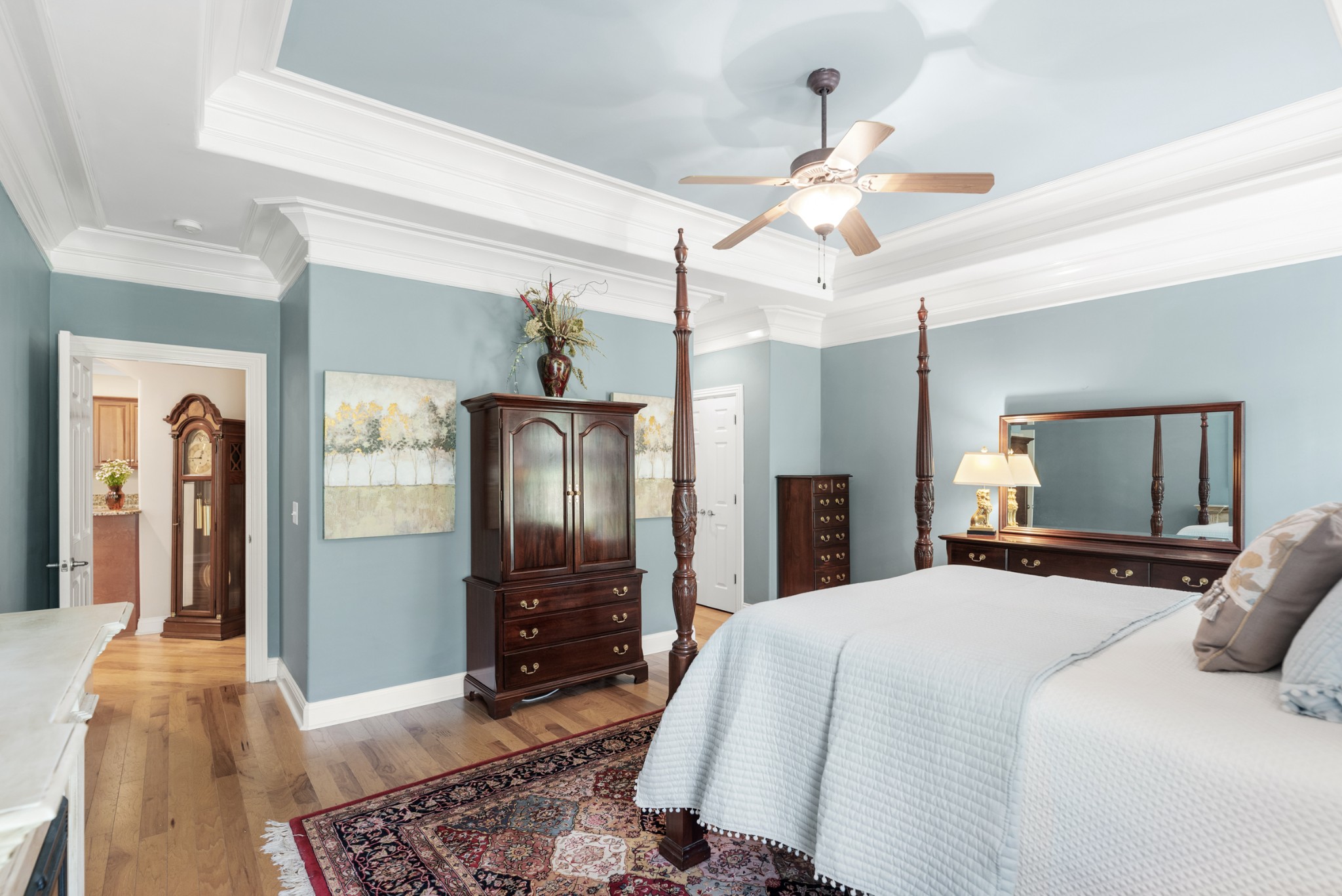 114 Nickolas Circle Lebanon, TN 37087 - Photo 24 of 53 a bedroom with a bed dresser and flat screen tv