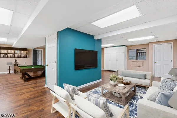 a view of a indoor garage