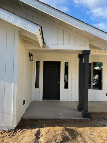 a front view of a house