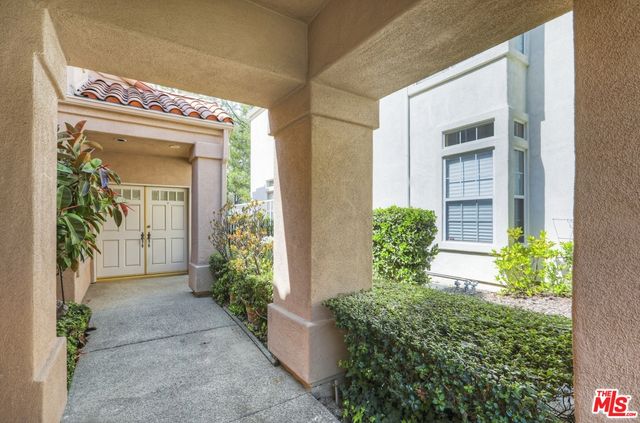 front view of a house with a white door