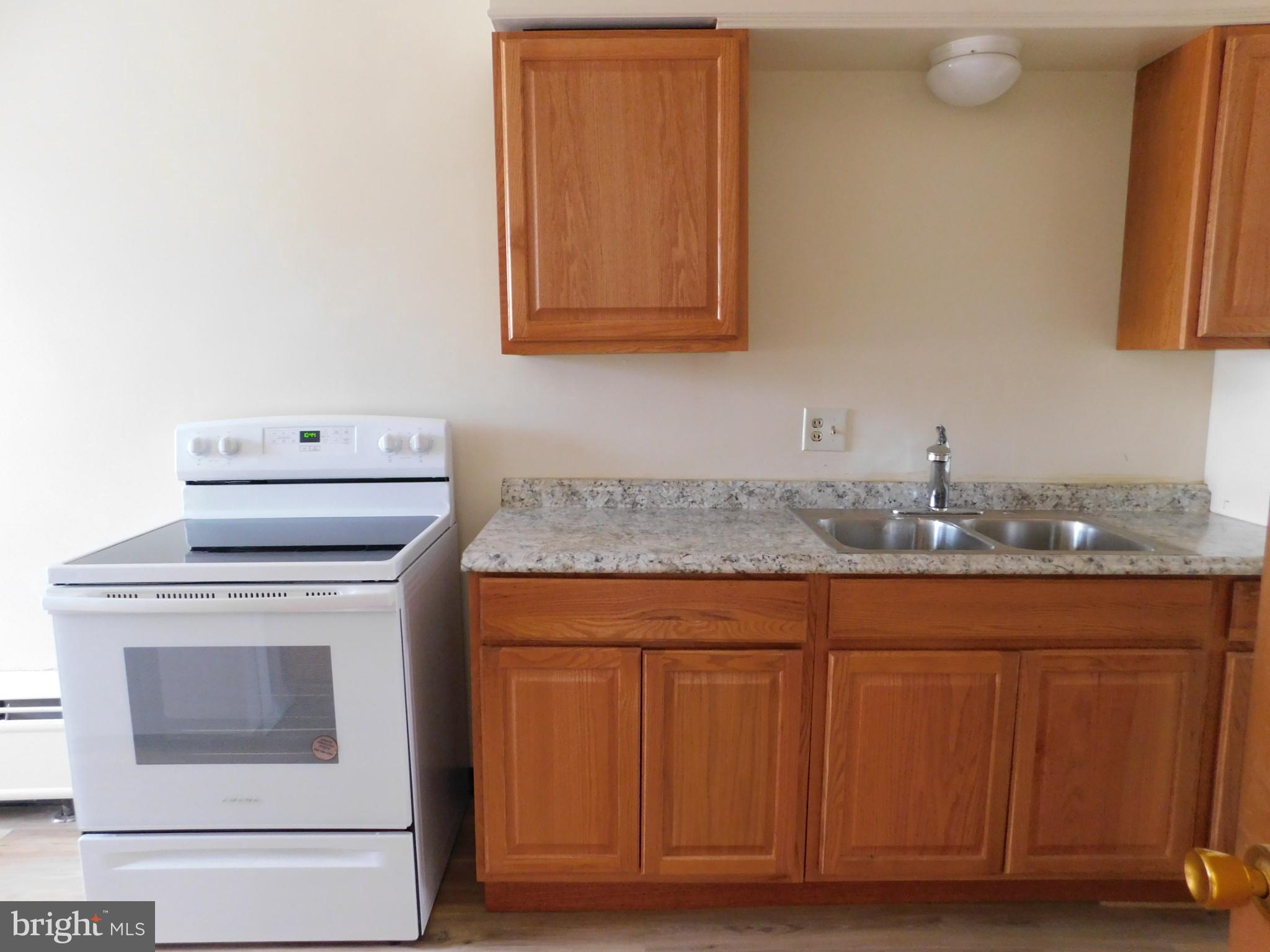 113 West Boscawen Street, Unit 3 Winchester, VA 22601 - Photo 4 of 19 a kitchen with granite countertop cabinets stainless steel appliances and a sink
