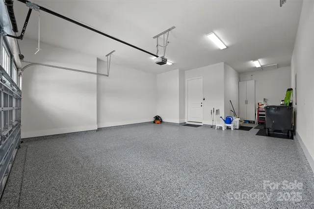 a view of a swimming pool with a garden