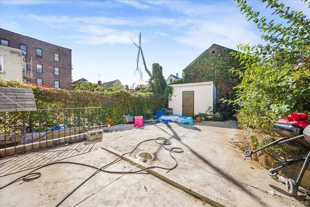 a view of a terrace with chairs