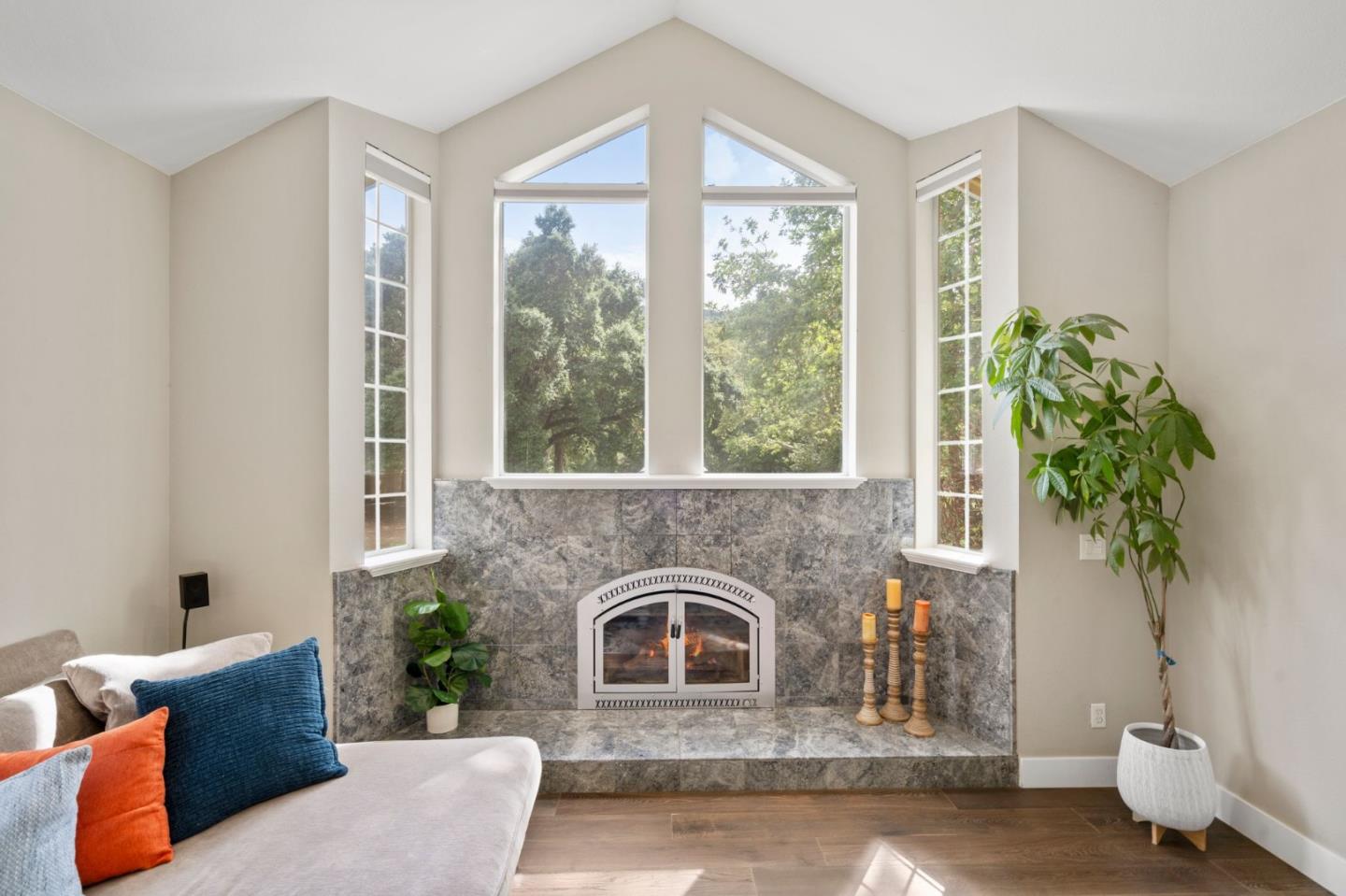 12135 Watsonville Road Gilroy, CA 95020 - Photo 18 of 83 a living room with furniture and a potted plant