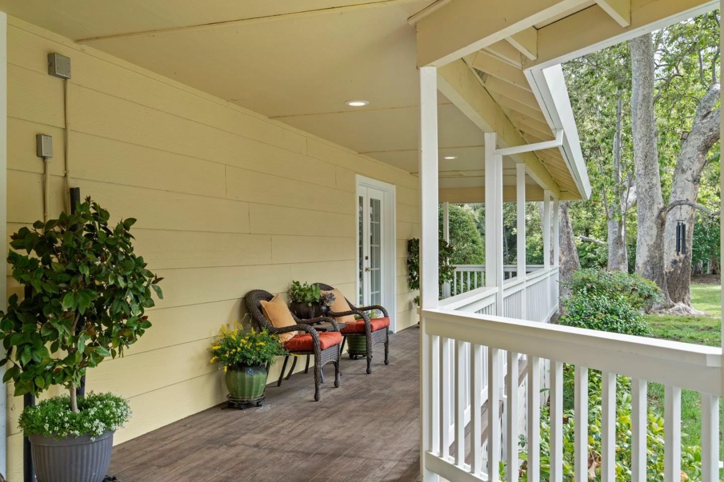 12135 Watsonville Road Gilroy, CA 95020 - Photo 53 of 83 a view of a porch with furniture and garden