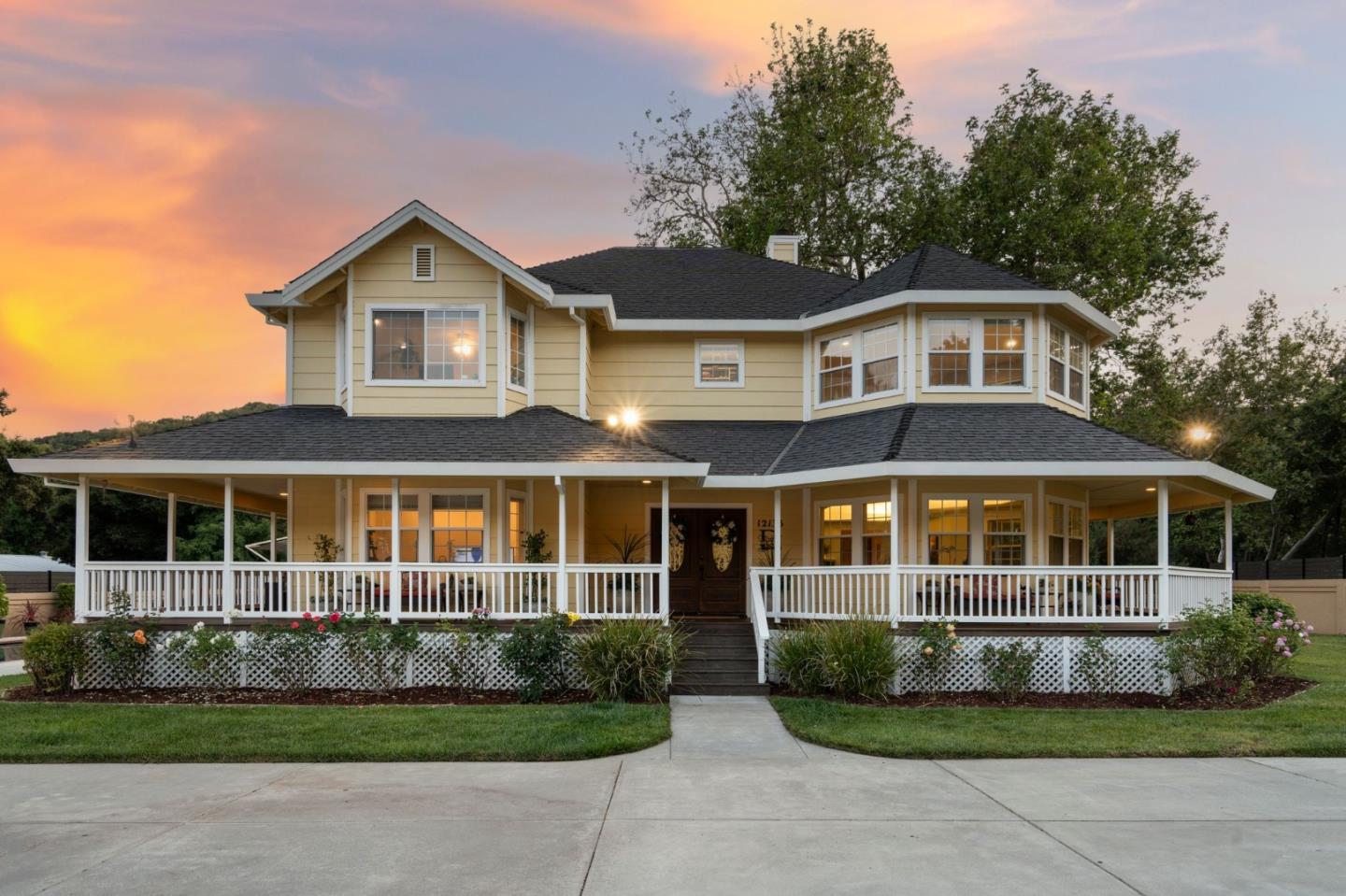 12135 Watsonville Road Gilroy, CA 95020 - Photo 68 of 83 a front view of a house with a garden