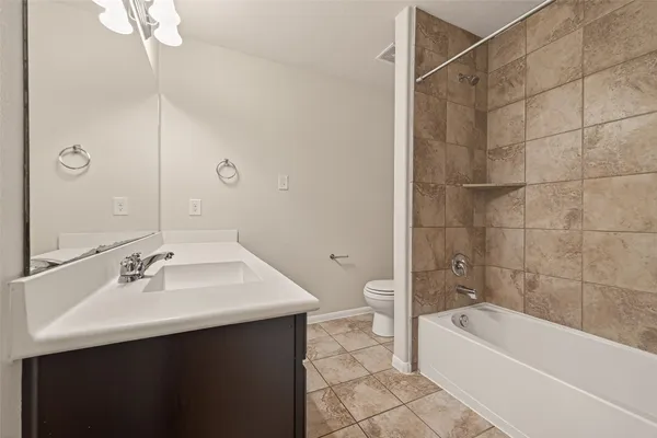 an aerial view of a swimming pool