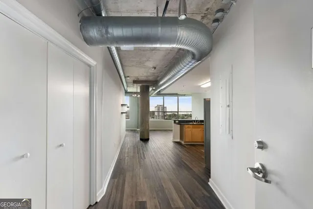 a very nice looking room with a wooden floor