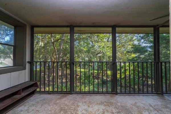 a view of a porch