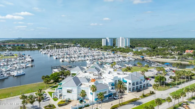 an aerial view of a city