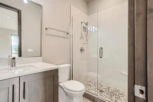 a view of an entryway with seating area