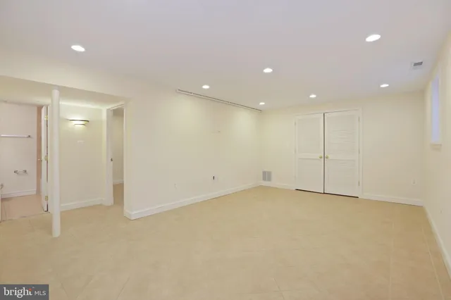 a view of an empty room