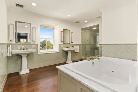 a bathroom with a sink and a bathtub