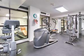 1800 Old Meadow Road, Unit 101 McLean, VA 22102 - Photo 16 of 50 a view of a room with gym equipment
